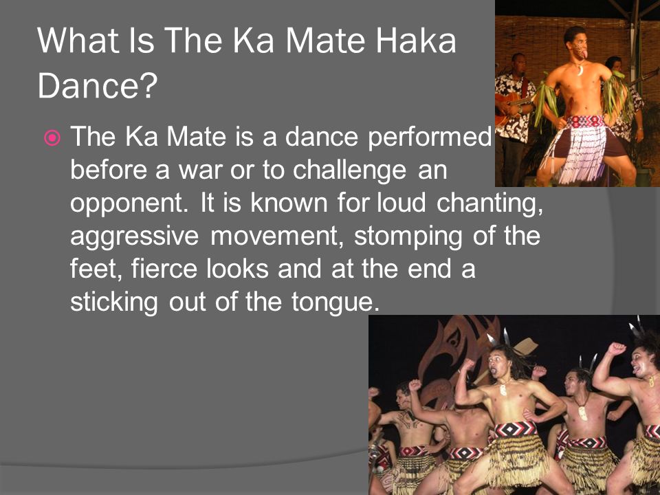 War Dance Haka Text
